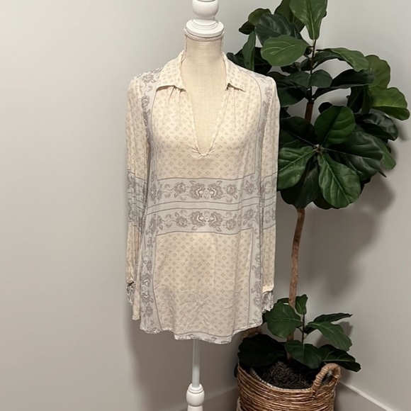 Free People Changing times floral tunic top - Picture 8 of 14